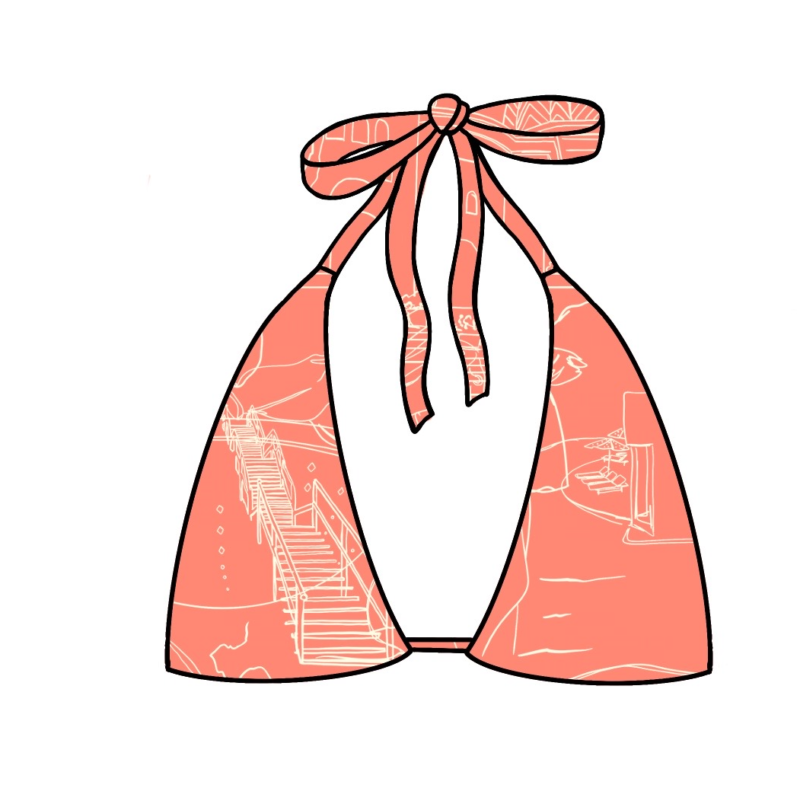 CORAL SILHOUETTE BIKINI
