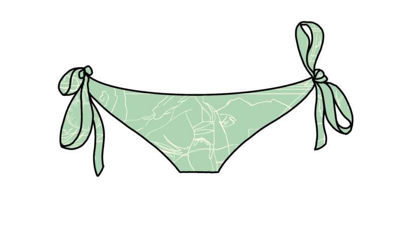 MINT SILHOUETTE BIKINI BOTTOM