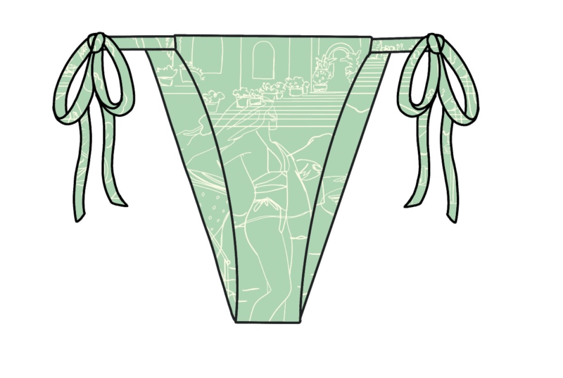MINT SILHOUETTE THONG